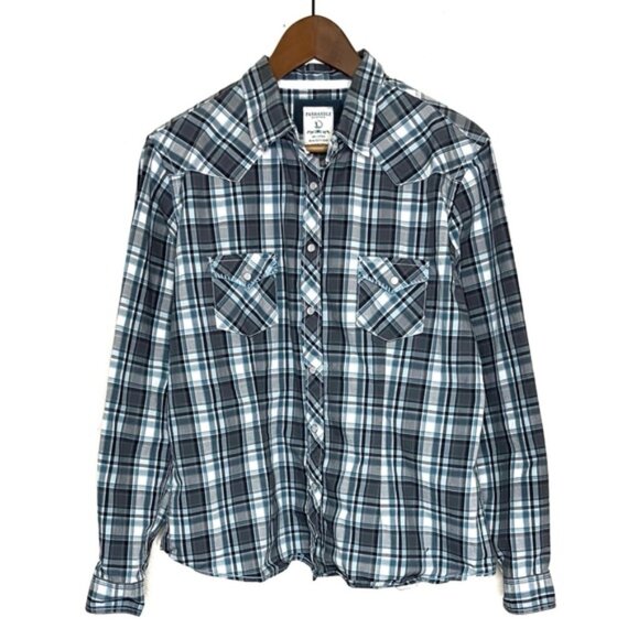 Panhandle Rough Stock Western Snap Shirt - Picture 1 of 7